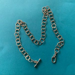 Sterling Silver Hoop Necklace